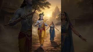भगवान श्री कृष्ण और राधा जी के मध्य विरह का पल #radhakrishna #radha#radhakrishn #radharani #krishna
