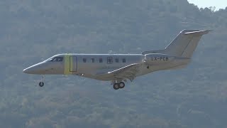 Pilatus PC-24 | Jetfly Aviation | LX-PCB | Landing at Cannes [4K]