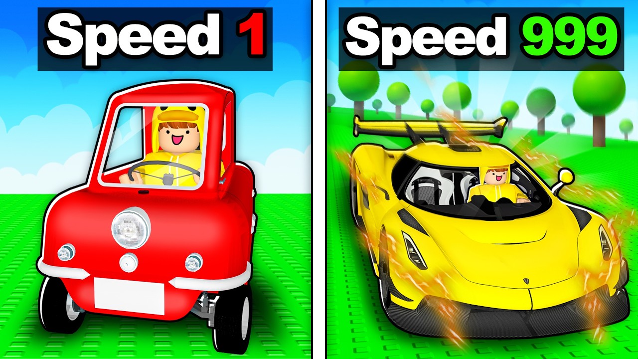 Upgrading SLOWEST to FASTEST Cars in Roblox!