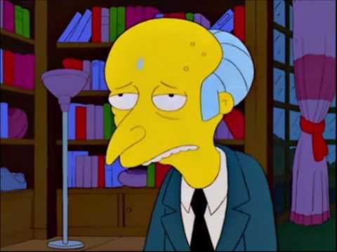 The Simpsons - Mr. Burns Drowns In The Bathtub (The Oz Kids Parody)