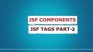 JSF tags , JSF components part2