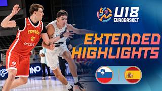 Semi-Finals: Slovenia 🇸🇮 vs Spain 🇪🇸 | Extended Highlights | FIBA U18 EuroBasket 2026