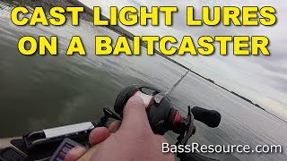 How To Cast Light Lures with a Baitcaster | Bass Fishing screenshot 4