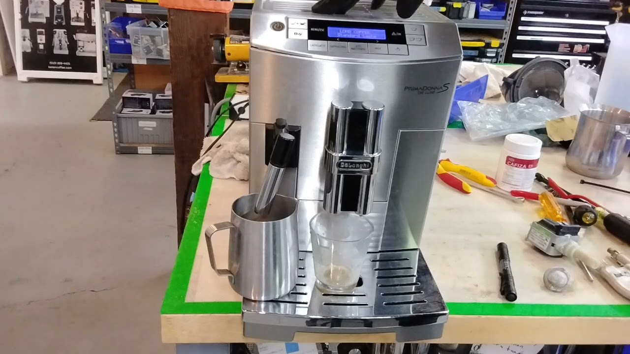 DeLonghi PrimaDonna S DeLuxe - Service Complete — Test Shot After