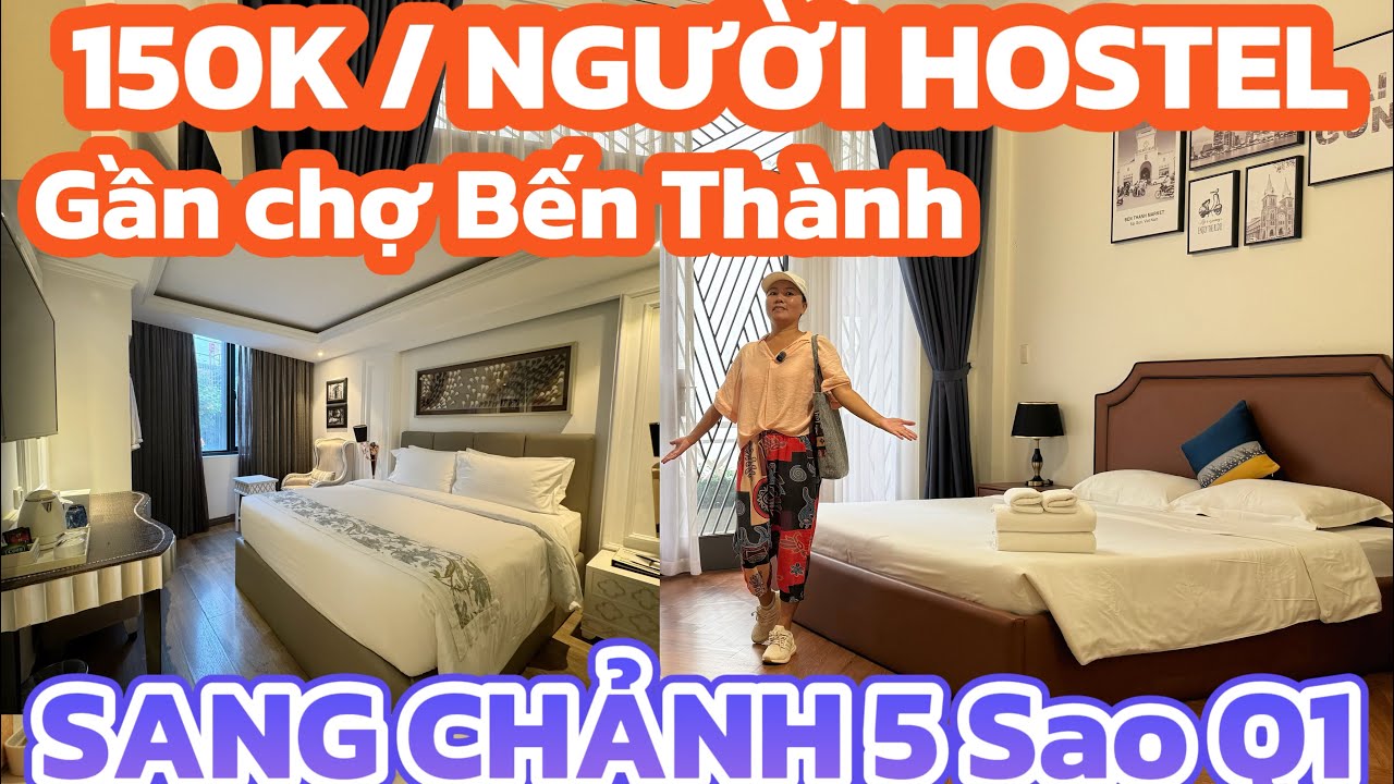 150K/person | Hostel – 5-Star Luxury Hotel | 200m from Ben Thanh Market, District 1 - youtube