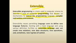 #Python for beginners#Features  of PYTHON language#extensible language