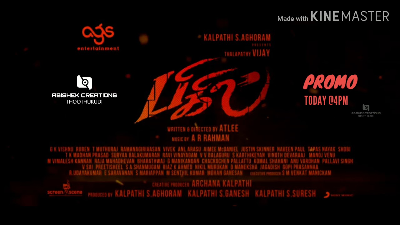 Bigil - Official Promo | Thalapathy Vijay | Nayanthara | AR Rahman | Atlee AGS | AbishekCreations