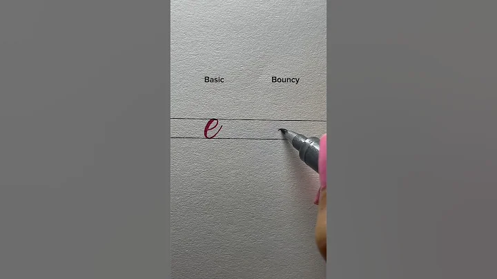“ e ” basic & bouncy calligraphy #lettering #handwriting #calligrahy #reels #fyp #shorts #viralvideo