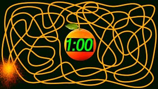 1 Minute Countdown Timer Explosion (ORANGE)🍊🍊💥💥 | 1 Minute Timer Countdown | 1 Minute Bomb Timer🍊💥