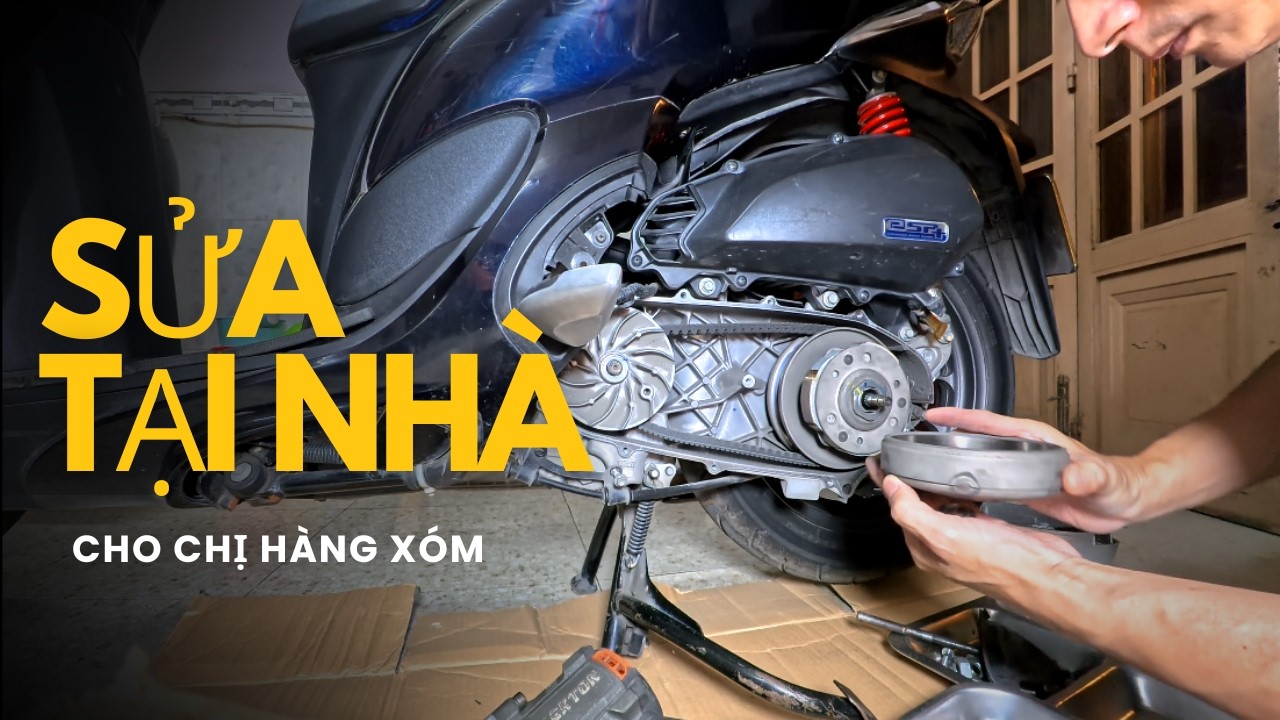 Thay nồi Sh mode cho chị hàng xóm #tuisuahonda #shmode