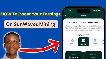 How To Boost Your Earnings On SunWaves Mining | SunWaves Earnings Level Boosters