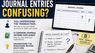 How to Master Journal Entries: Debits and Credits Explained (8 Examples)