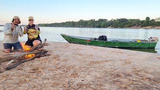 TIVEMOS QUE BOLAR UMA ESTRATÉGIA PORQUE OS PEIXES ESTAVAM MANHOSOS!! pescaria no rio Araguaia.