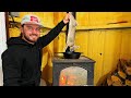 Rabbit Hunting For Dinner (Catch Clean Cook) Cooking On The Wood Stove