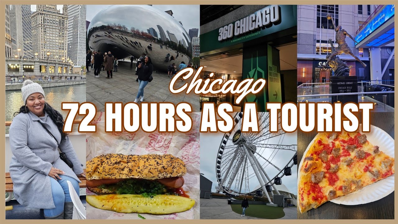 CHICAGO TRAVEL VLOG: Being A Tourist In Chicago For 72hrs | Things We Did In Chicago | Chi-Town Vlog