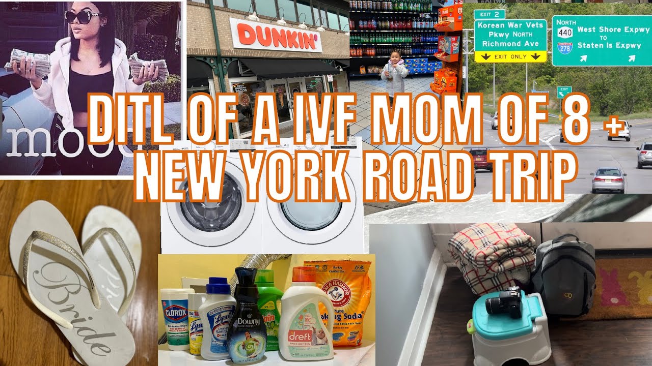 DAY IN THE LIFE OF A IVF MOM OF 8 + NEW YORK ROAD TRIP - YouTube