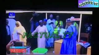 Buhari Peeps At His Wifes Vote In Dahura... So Funny