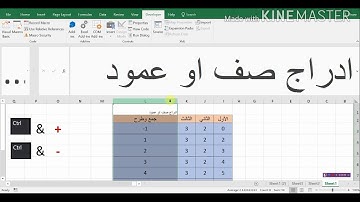 اكسيلاية في دقيقة | تعلم بسهولة | كيفية ادراج او حذف صف او عمود في شيت اكسيل | Excel