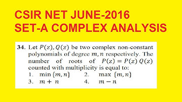 CSIR NET JUNE-2016 Q.34  SET-A MATHS SOLUTION  | NON CONSTANT POLYNOMIAL | Next maths exam bosster