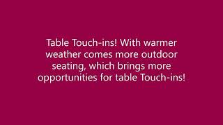 Table Touch-ins