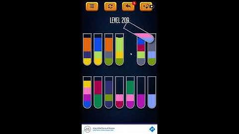 Water Sort Puzzle - Color Liquid Sorting Game Level 209 Solution