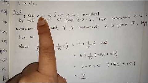 Frenet Serret Equation Third semester Msc multivariable calculus