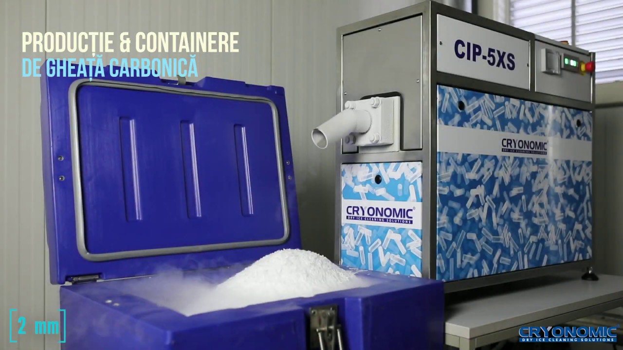 Echipamente de Producție și Containere de Gheață Carbonică marca Cryonomic • HD Cleaners