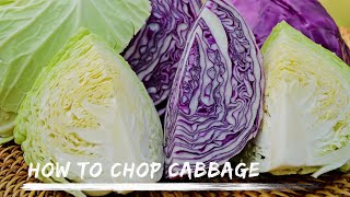 How to roughly chop cabbage