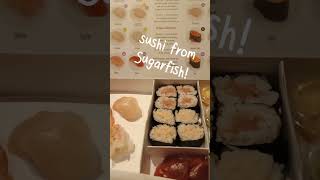 Takeout sushi bento box from Sugarfish NYC #food  #sugarfish #sushi #bento