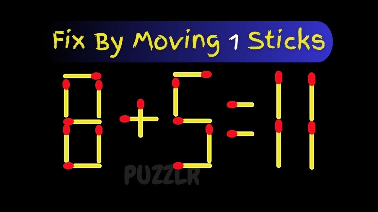 Matchstick Puzzles: Improve Your Logic & Problem Solving - YouTube