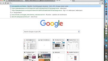 Citing a database in EasyBib