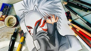 Como Desenhar O Kakashi Anbu - Naruto