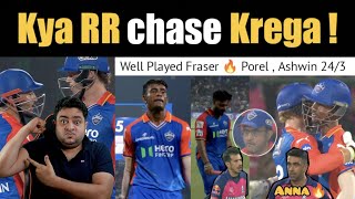 RR करेगा Chase? 🤔Amazing finish by Stubbs 41(20)🔥 Well Played Porel & Fraser | Ashwin के नाम 3 विकेट