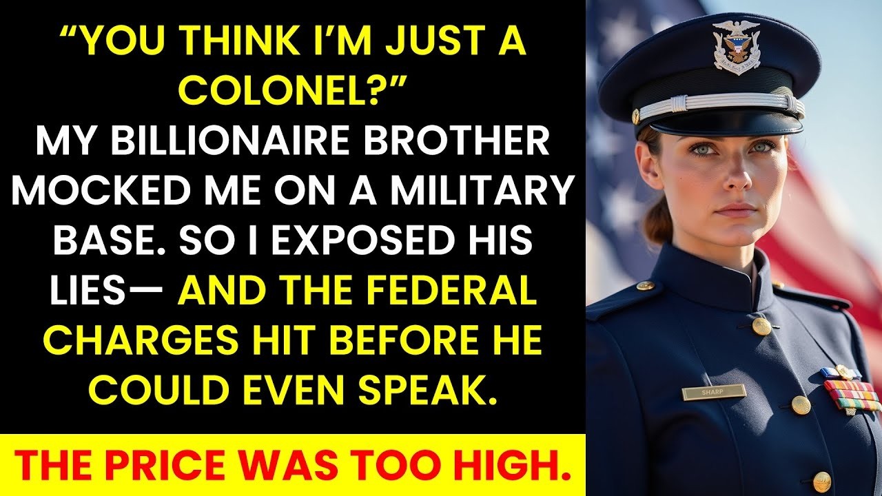 My Billionaire Brother Mocked My Rank as a Colonel — So I Took Him Down With…