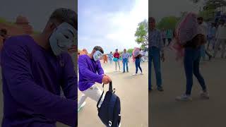 Bag Hanging Prank In Public Reaction