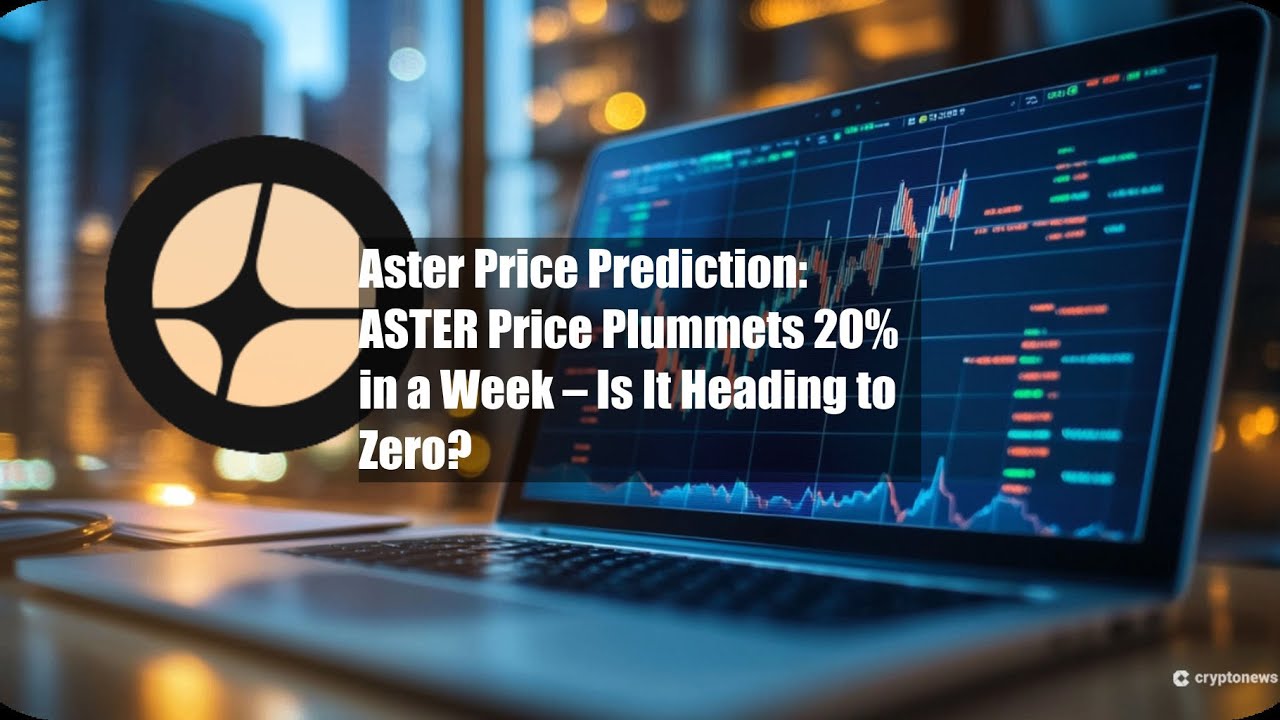 Aster Price Prediction: ASTER Price Plummets 20% in a Week – Is It - YouTube