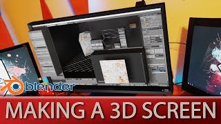 How to make a 3D monitor screen (Blender)