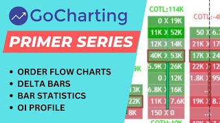 How to use Order flow charts, Delta Bars and  Bar Statistics ( In English)