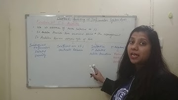 CA FINAL ISCA CLASSES MAY 2019 AUDITING OF INFORMATION SYSTEM PART-3(TOPIC-2)