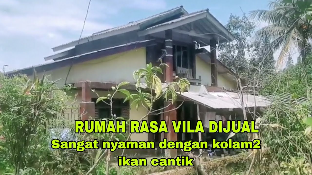 DI JUAL RUMAH VILLA DENGAN KOLAM IKAN PEMANDANGAN GUNUNG  #rumahdijual