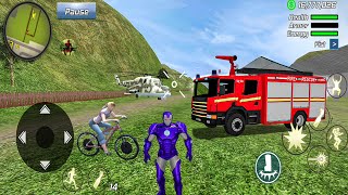 Super Iron-Man Rope Hero Vegas Crime Simulator New Missions in the City #3 - Android Gameplay screenshot 3
