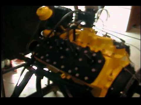 8BA flathead running on test stand