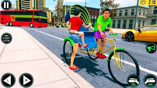 Modern Tuk Tuk Auto Rickshaw Driving Simuletor Games - Android ios Mobile Gameplay screenshot 4