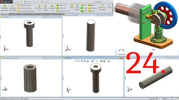 SolidWorks Tutorial | Stirling Engine | 24.Screw & Pins