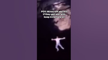 POV: Minecraft players with keep inventory #meme #minecraft