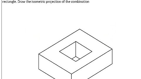 Isometric projection Problem No. 50 Isometric projection Computer Aided engineering drawing BCEDK103