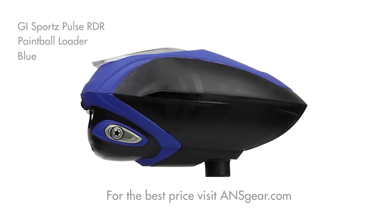 GI Sportz Pulse RDR Paintball Loader Blue Visual 360 YouTube