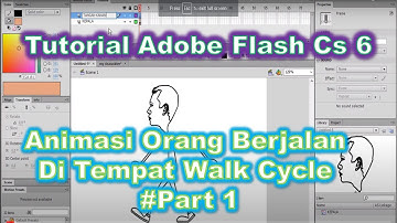 Tutorial Adobe Flash CS6, membuat Animasi Orang Berjalan Ditempat (Walk Cycle) #Part 1