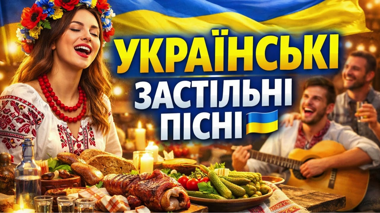 НАЙКРАЩІ УКРАЇНСЬКІ ЗАСТІЛЬНІ ПІСНІ | Великий Душевний Збірник Для Свята