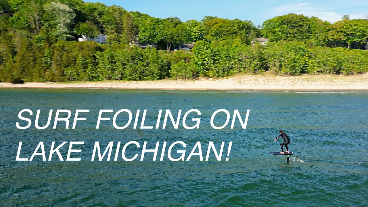 SURF FOILING A LAKE